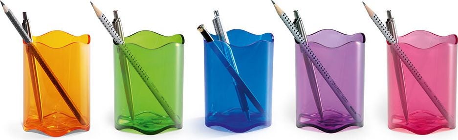 Stifteköcher Durable TREND 1701235, 1 Fach, Kunststoff, transluzent, blau