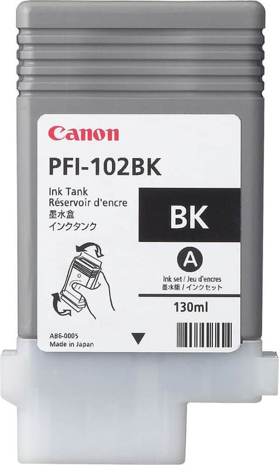 Canon Tintenpatrone PFI-102BK, schwarz, (0895B001), 130ml