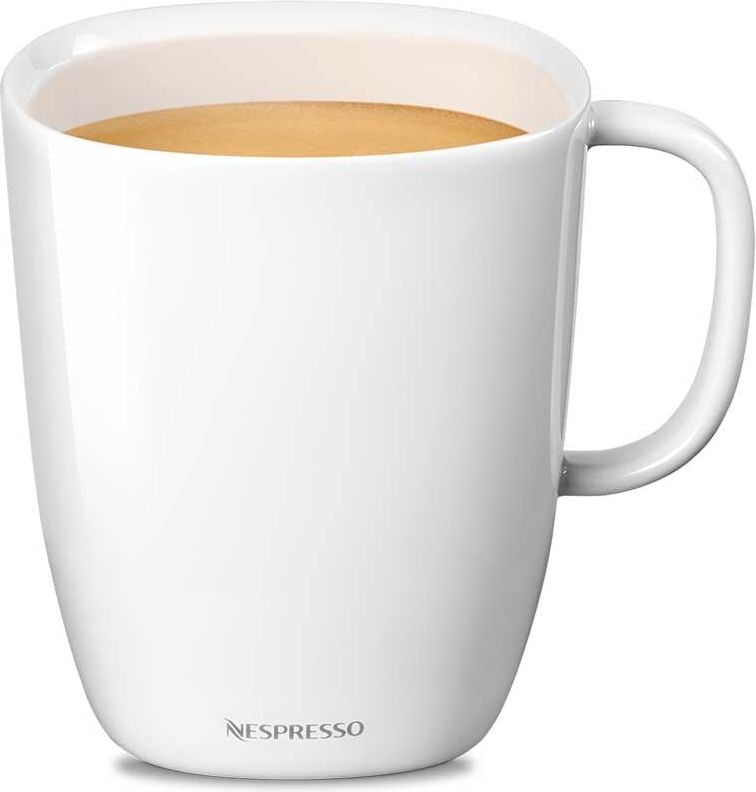 Tassen Nespresso Lume Coffee Mug, 12 Tassen, 240 ml, Porzellan, weiß