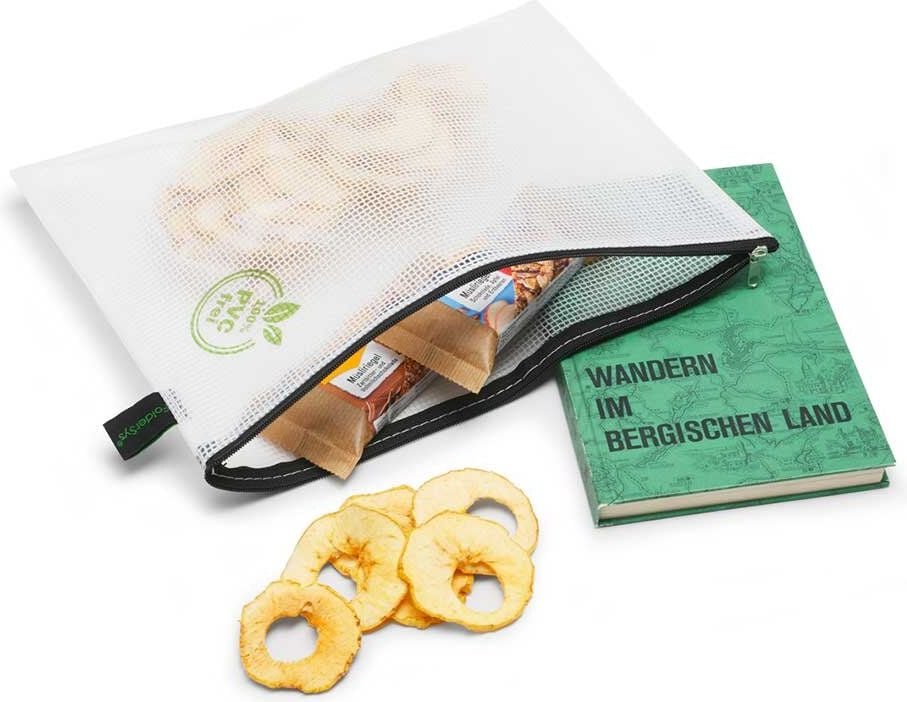 Kleinkrambeutel Foldersys B5 40603-30, Reißverschluss schwarz, EVA, transparent, Pack 10 Stück