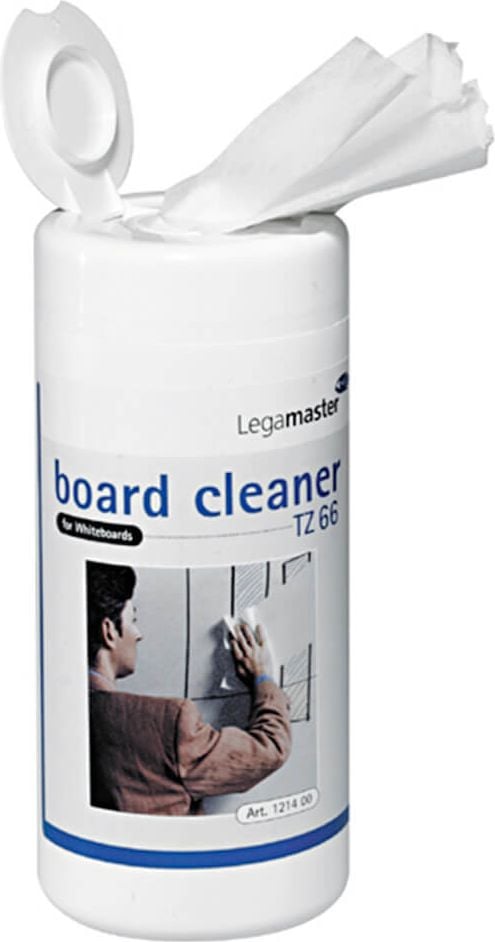 Tafelreinigungstücher Legamaster Whiteboard Reiniger TZ66, getränkt, Dose 100 Tücher