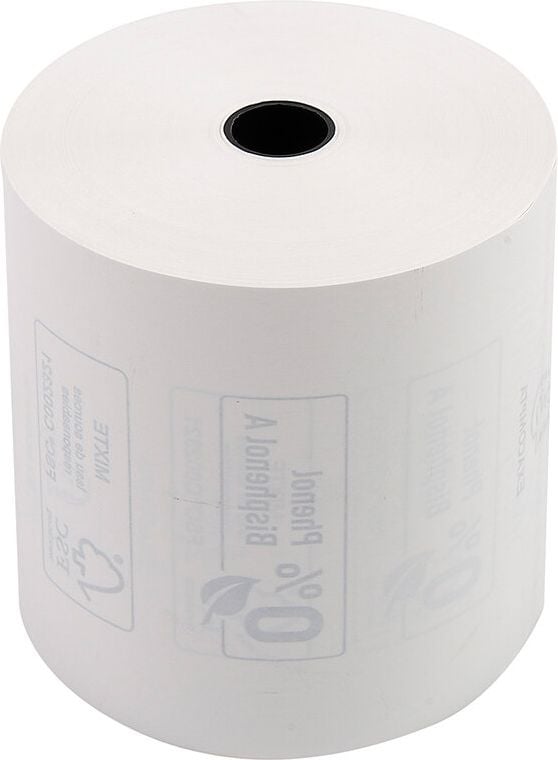 Thermorollen Exacompta 43818E 80mm x 72mm x 76m, 12mm Kerndurchmesser, für Kassen, ohne Text,
phenolfrei, Pack 10 Rollen
