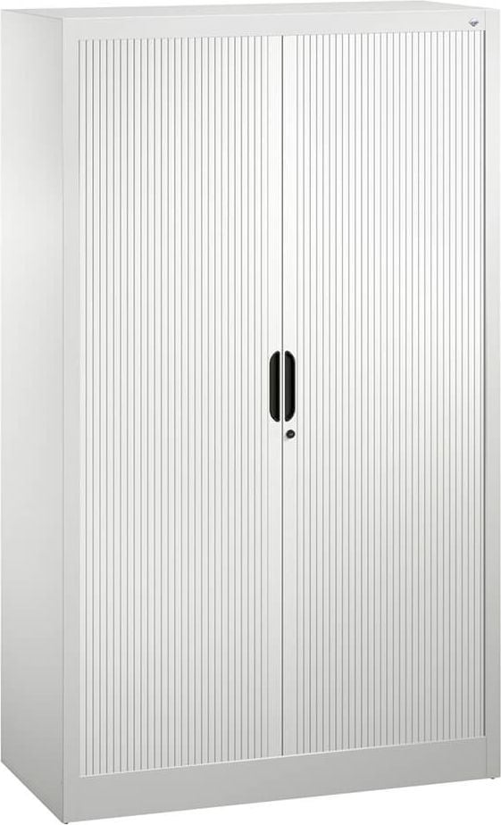 Aktenschrank CP Omnispace 3212-00, 100x166x42cm (BxHxT), 2 Querrollläden,
3 Fachböden, 4 Ordnerhöhen, anthrazit
