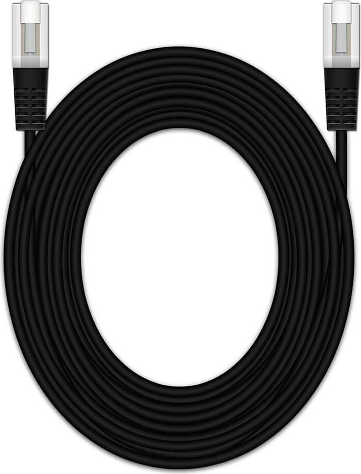 Patchkabel Cat 6e S/FTP 2xRJ45 10,0m, schwarz