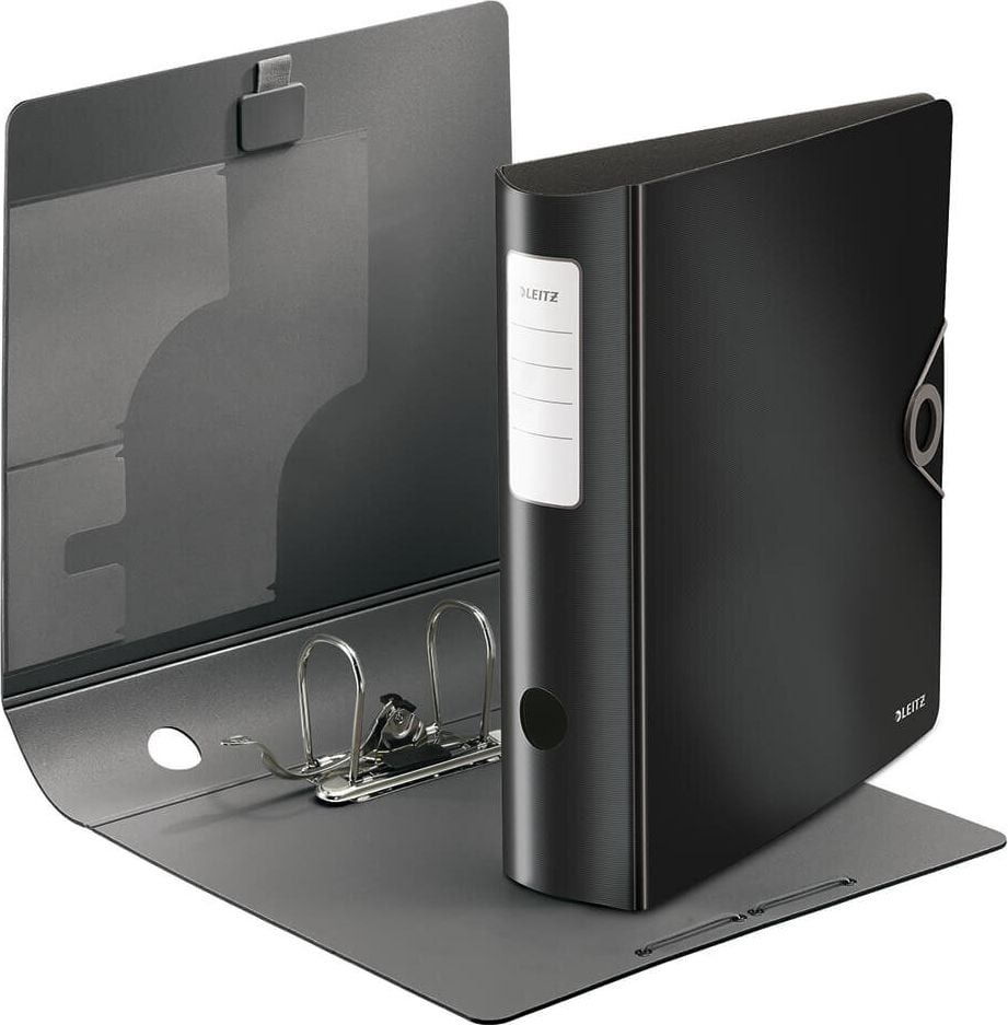 Ordner A4 Leitz Active Solid 1047, 85mm, Polyfoam, A4, 8,2cm Rücken, 180 Grad, Kunststoff, schwarz
