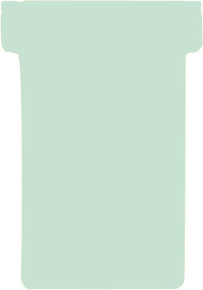 Einsteckkarten Franken T-Karten Größe 2 TK20, 48x84mm, blanko, Pack 100 Stück, hellgrün