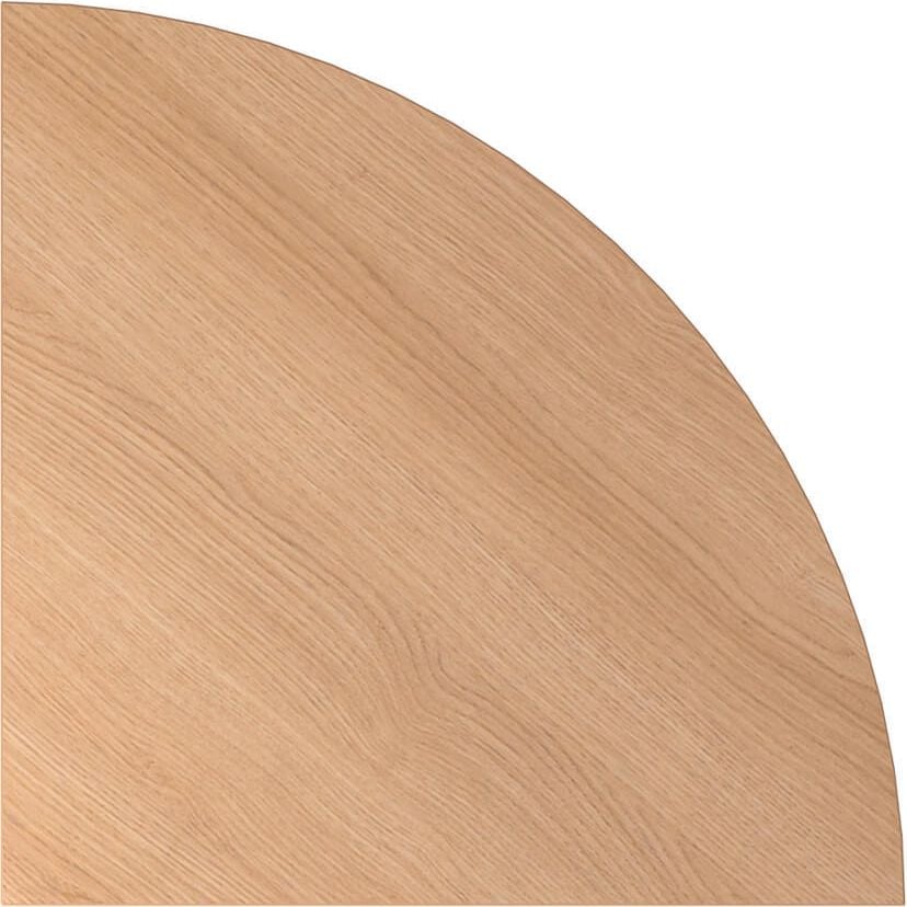 Eckverbindung Hammerbacher HE91, 80x80cm (BxT), Viertelkreis, eiche