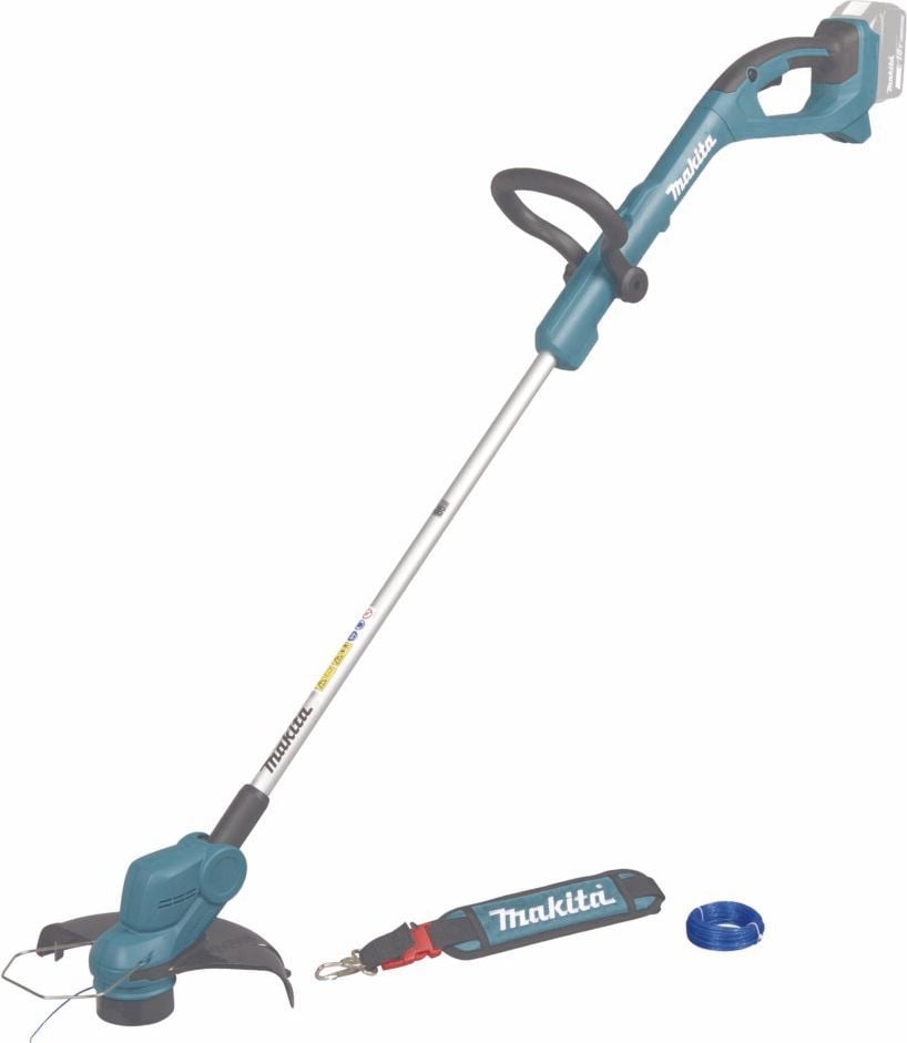 Rasentrimmer Makita DUR193, Akku, 2,6kg, 280 Watt, mit Schultergurt, Teleskoprohr