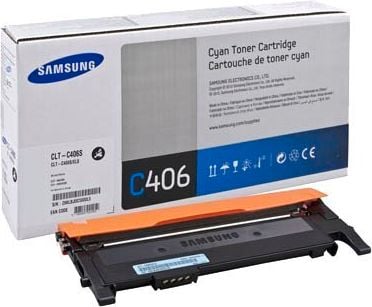 HP (Samsung) Lasertoner CLT-C406S ST984A, cyan, 1.000 Seiten