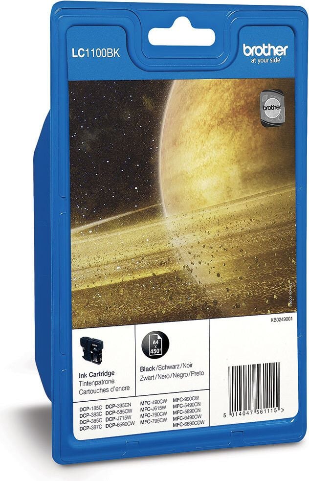 Brother Tintenpatrone LC-1100BK, schwarz, 450 Seiten