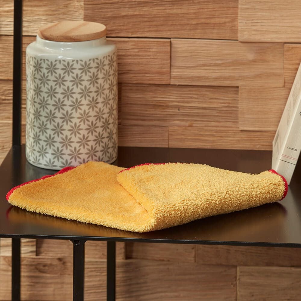 Mikrofasertücher Spontex Microfibre Staubtuch 19700318, 32x32cm, extra lange Fasern, fusselfrei,
geeignet für alle Oberflächen, gelb