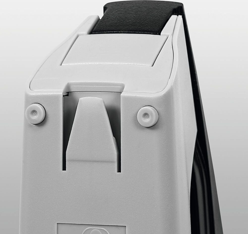 Heftgerät Leitz New NeXXt 5501, bis 25 Blatt, Einlegetiefe: 55mm, für
24/6+26/6, rot