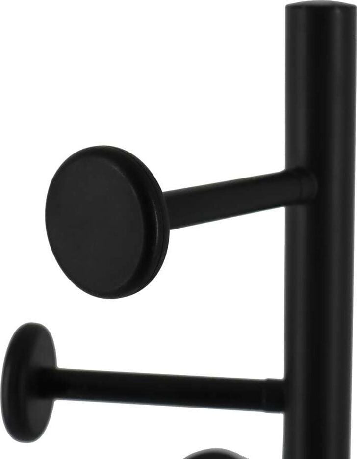 Garderobenständer Unilux SNOOD 400202318, 6 Kleiderhaken, Schirmständer, 175cm Höhe,
Metall/Buche, schwarz, schwarz