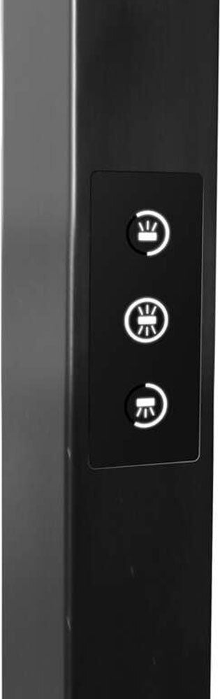 LED-Stehleuchte Unilux Atlas 400202686, 80 W, LED, 10800lm, direktes/indirektes Licht, dimmbar, Standfuß, 195cm Höhe, schwarz, schwarz
