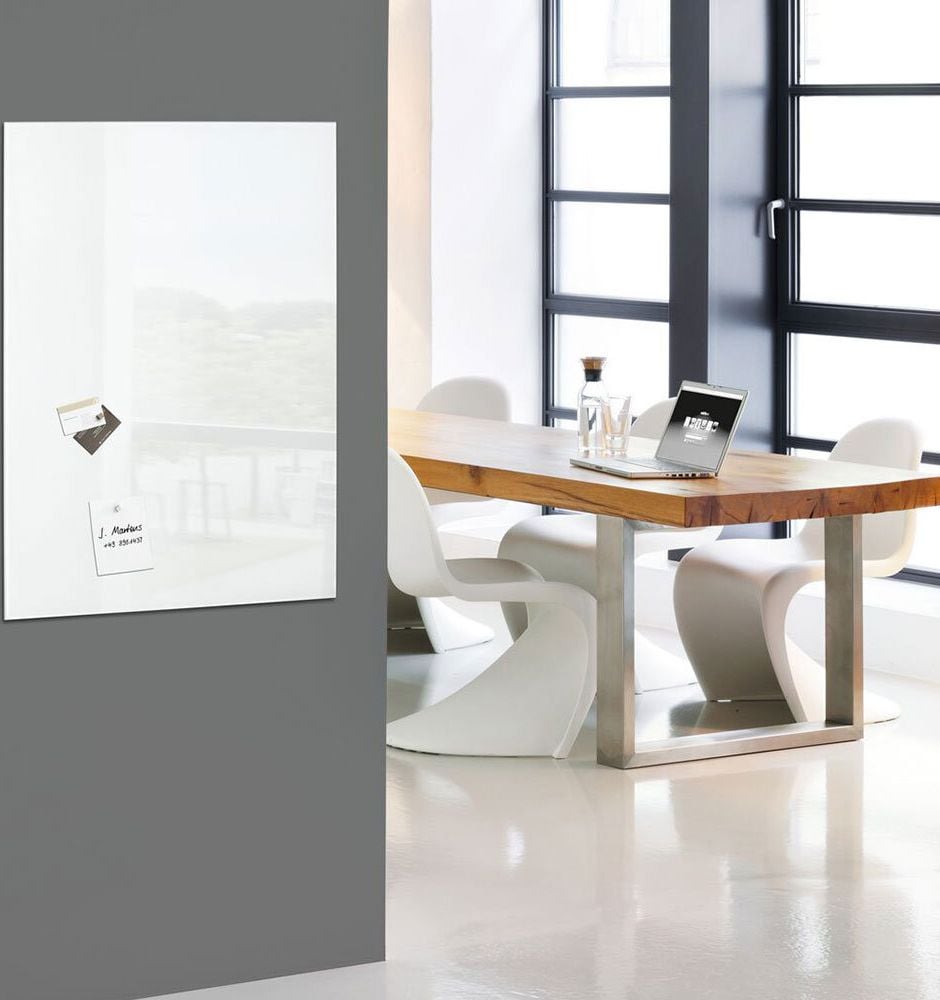 Glasboard Sigel artverum GL130/GL131, 48x78cm, magnetisch, Wandaufhängung im Hoch-
oder Querformat, inkl. 2 Magnetwürfel, schwarz