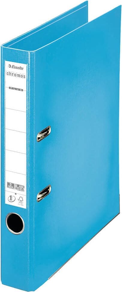 Ordner A4 Centra Chromos 2311, 50mm, PP, A4, 5cm Rücken, PP-Folie, hellblau