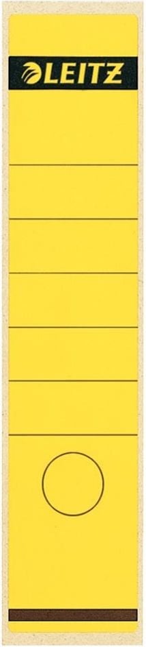 Rückenschilder Leitz 1640, breit/lang, 285x61,5mm, selbstklebend, Pack
10 Stück, gelb