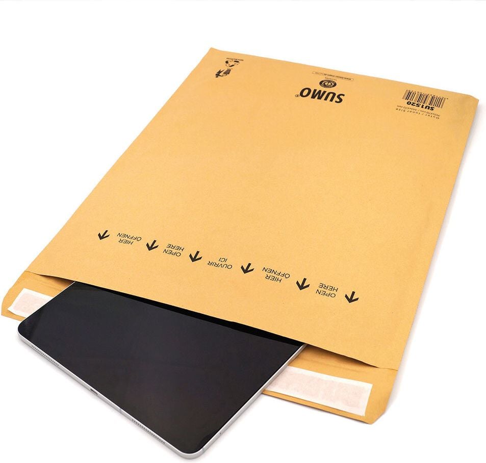 Papierpolstertaschen SUMO SU1515 Gr. 5 / Typ E, Außenmaße: 235 x 265 mm, Innenmaße: 215 x 265
mm, braun, Karton 50 Stück