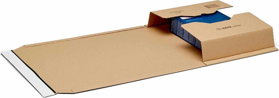 Universalverpackungen KBV-378, B4, Innenmaß: 378x295x80mm (LxBxH), variable
Höhe, B-Welle, braun, Pack 20 Stück