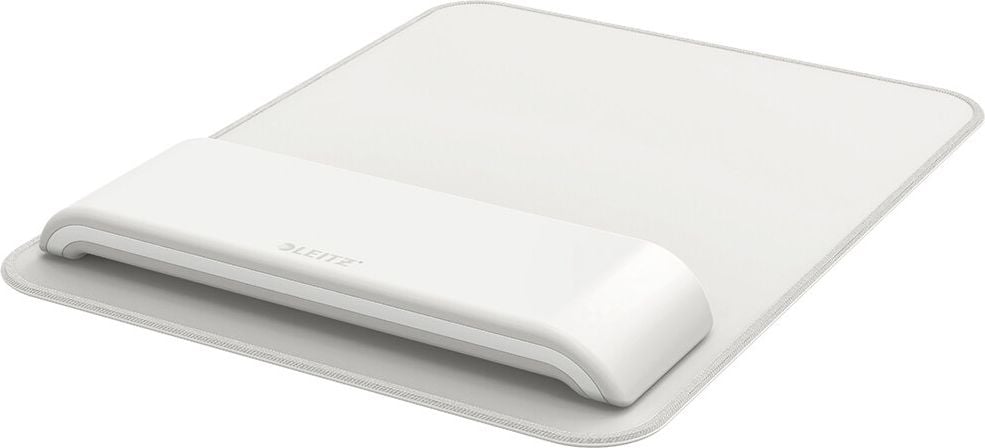 Mauspad Leitz Ergo 6517, 20x26cm, inkl. Schaumstoff-Handgelenkauflage, höhenverstellbar, Stoff, hellgrau
