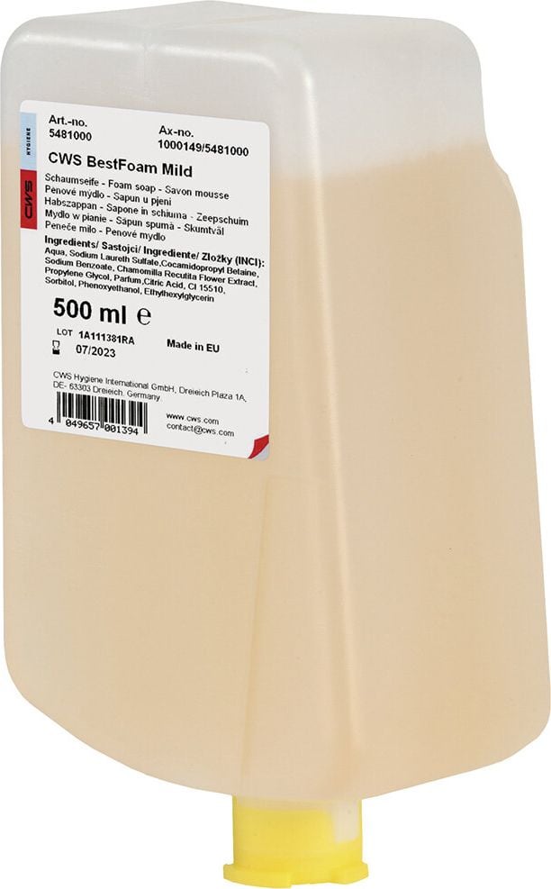Schaumseife CWS Best Foam Mild, 500ml, pH-neutral, blumiger Duft