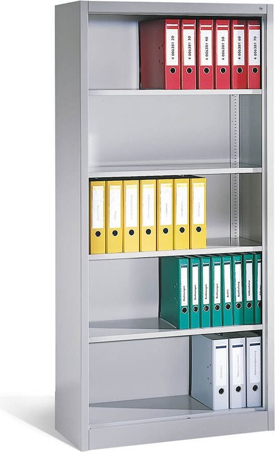 Aktenregal CP C 2000 Acurado 9160-000, 93x195x40cm (BxHxT), 4 Fachböden,
5 Ordnerhöhen, hellgrau