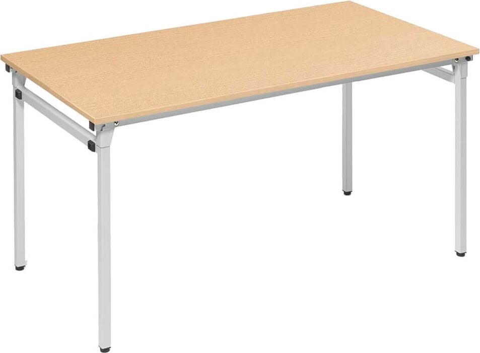 Klapptisch Deskin MODUL 4-Fuß 28412, 140 x 70 cm (B x T), rechteckig,
4-Fuß-Stahlrohrgestell alusilber, grau