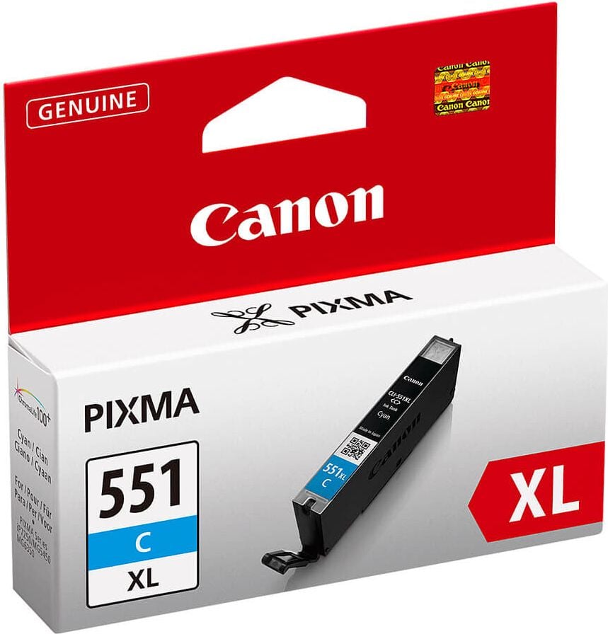 Canon Tintenpatrone CLI-551CXL, cyan, (6444B001), 11ml