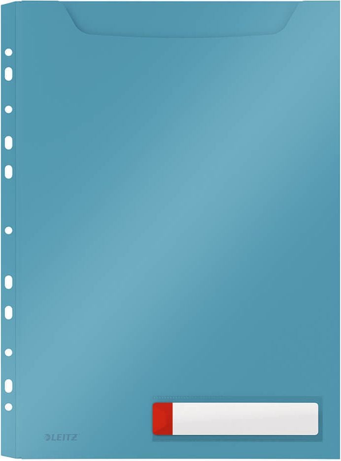 Prospekthüllen Leitz Cosy DIN A4 4668, oben offen, genarbt, blickdicht, PP-Folie,
200 my, Pack 3 Stück, blau