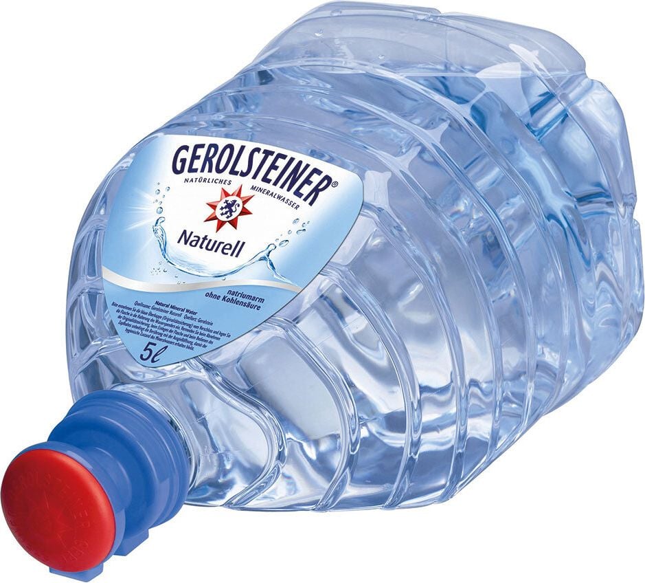 Wasserkanister Gerolsteiner Naturell 854, für Wasserspender, still, 5 Liter