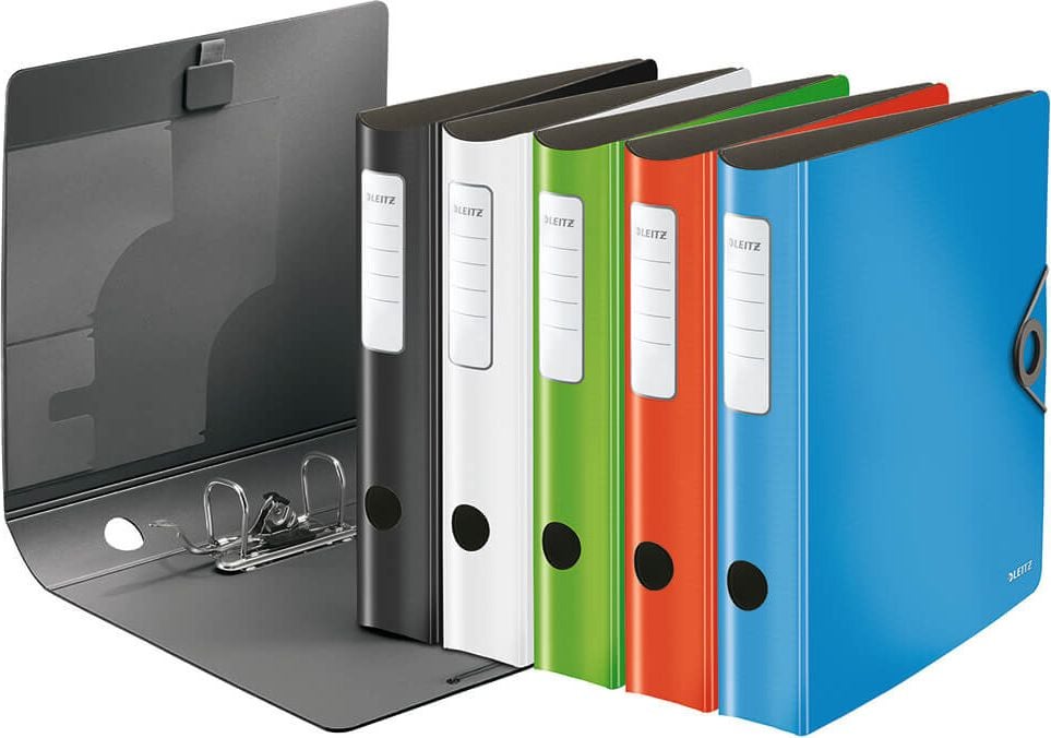 Ordner A4 Leitz Active Solid 1048, 65mm, Polyfoam, A4, 6,5cm Rücken, 180 Grad, Kunststoff, schwarz
