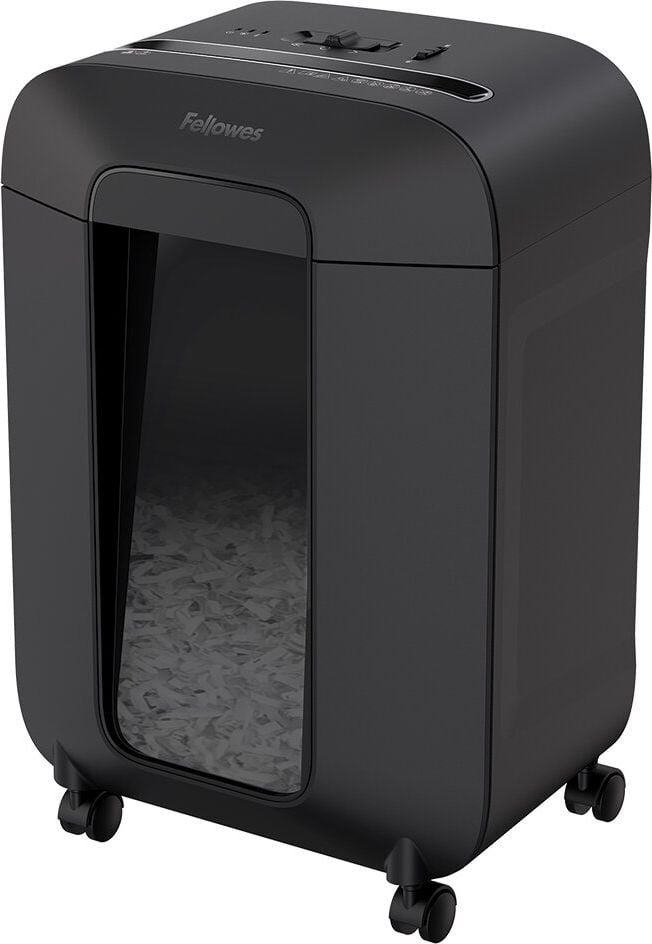 Aktenvernichter Fellowes Powershred LX85 4400801, 4x40mm Partikelschnitt, ca. 12 Blatt, 19 Liter Behälter, schwarz