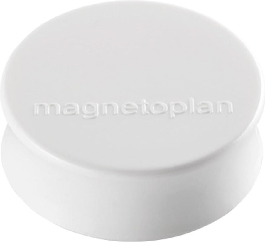 Magnete Magnetoplan Ergo Large 16650, 34mm Durchmesser, 12,5mm Höhe, 2kg
Tragfähigkeit, Pack 10 Stück, weiß