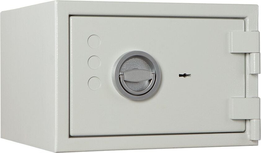 Sicherheitsschrank Format Seguro 20 022820-00000, 27,2x40,7x41cm, 30kg, Doppelbartschloss, Sicherheitsstufe S2 gemäß EN 14450, 19 Liter Volumen, hellgrau
