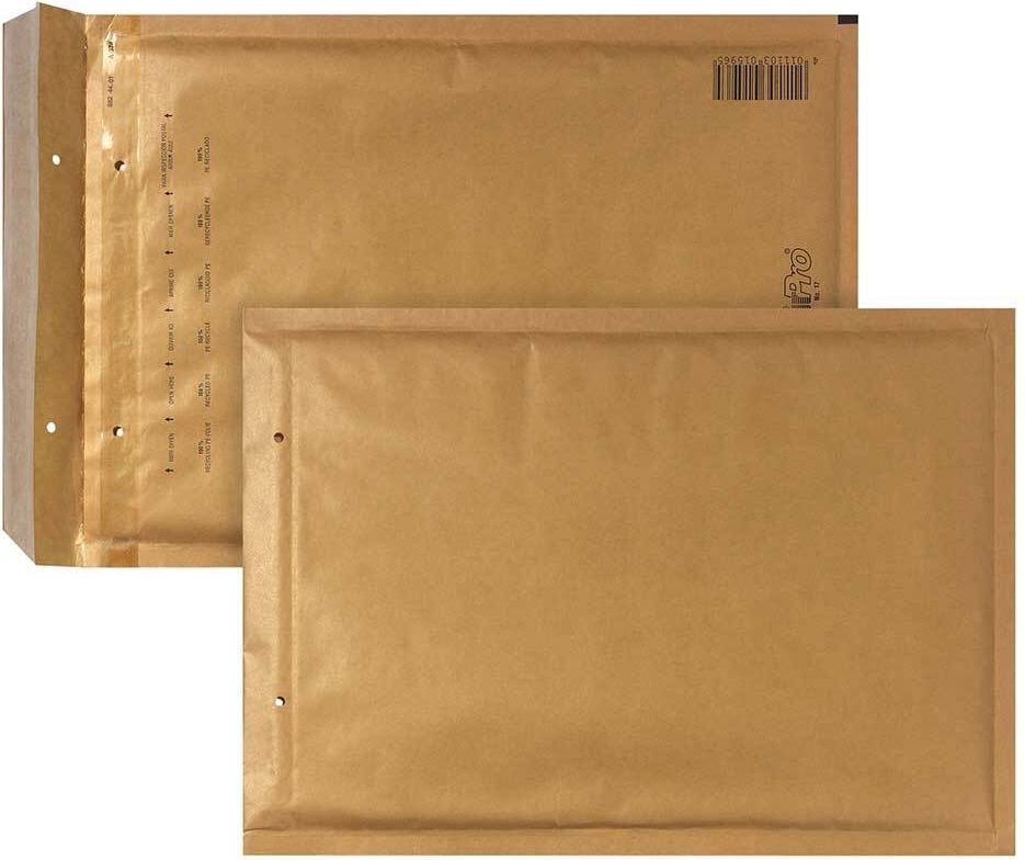 Luftpolstertaschen Gr. 7/G, Innen: 22,5x34cm, braun, Pack 10 Stück