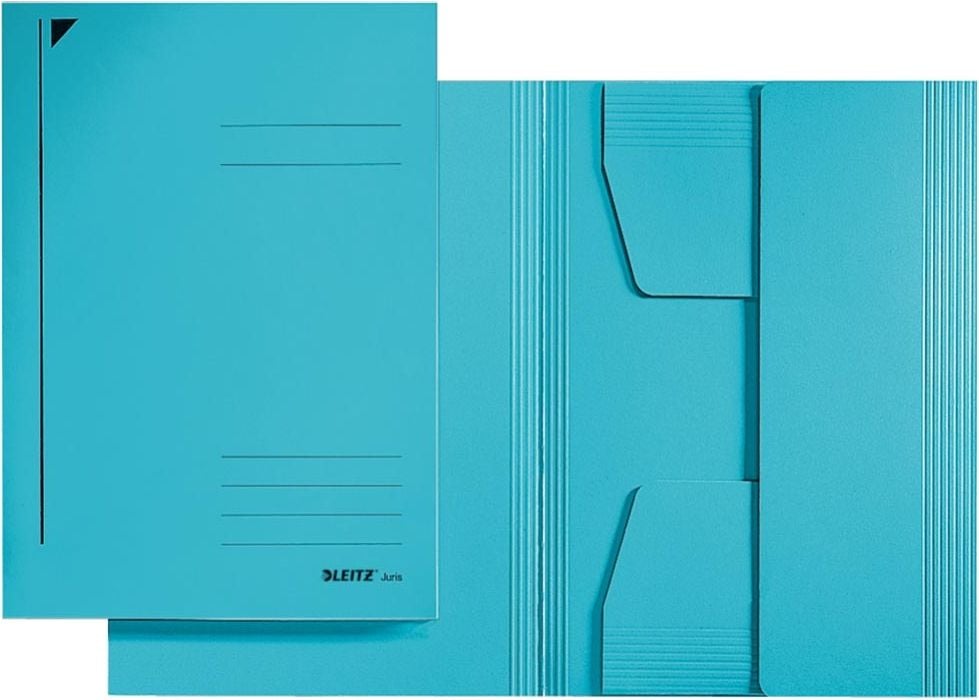 Jurismappen Leitz 3924, DIN A4, 3 Jurisklappen, Pendareckarton (RC)
430 g/m², blau