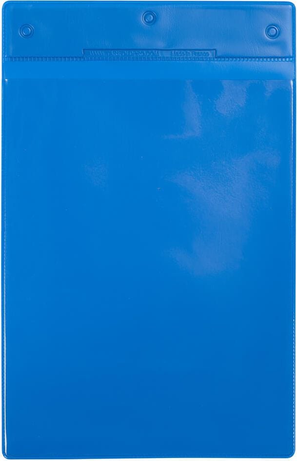 Gitterboxtaschen tarifold Kennzeichnungshülle 16200, A4 hoch, magnetisch, ohne Lasche, PVC,
Pack 10 Stück, blau