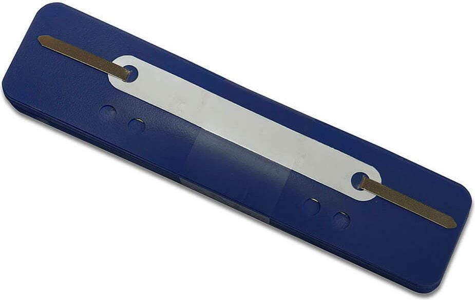 Heftstreifen Corona, 34x150mm, Kunststoff, Kunststoffdeckleiste,
Pack 25 Stück, blau
