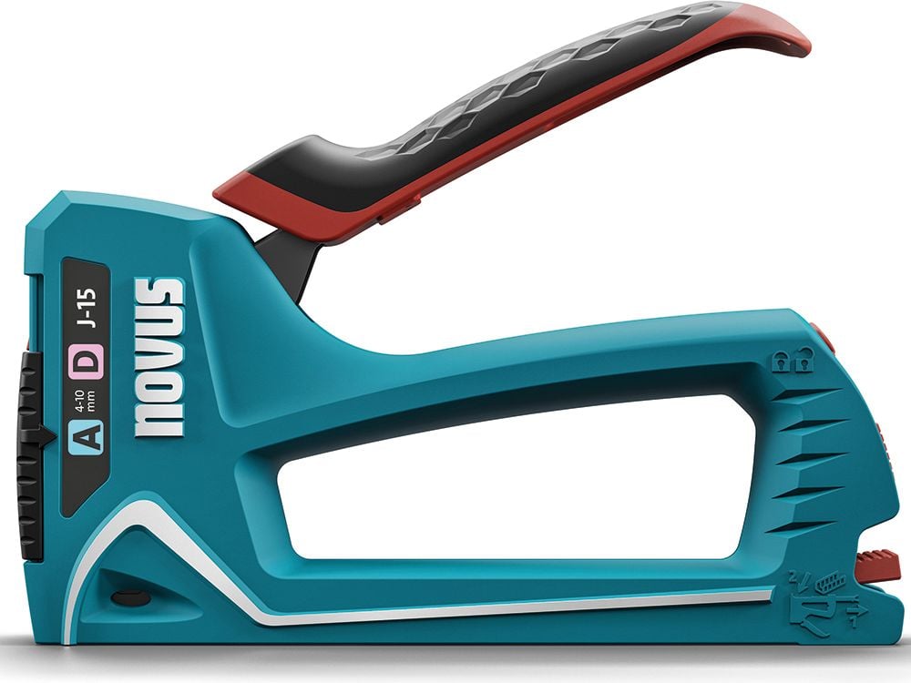 Heftgerät Novus J-15 030-0473, Handtacker, für Fein- und Flachdrahtklammern A, D, H und G, bis 10mm Länge