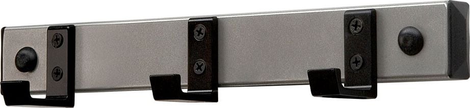 Garderobenleisten V-Part HIQ 3, 3 Haken, zur Wandmontage, Aluminium,
schwarz/grau