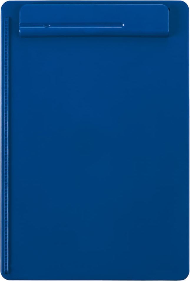 Klemmbretter Maul MAULgo uni 23251, A4, Kunststoff, Papieranschlag links, blau