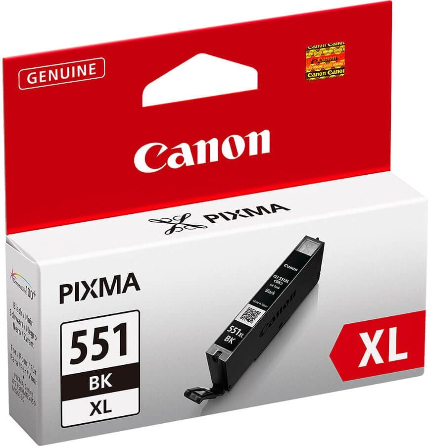 Canon Tintenpatrone CLI-551BKXL, schwarz, (6443B001), 11ml