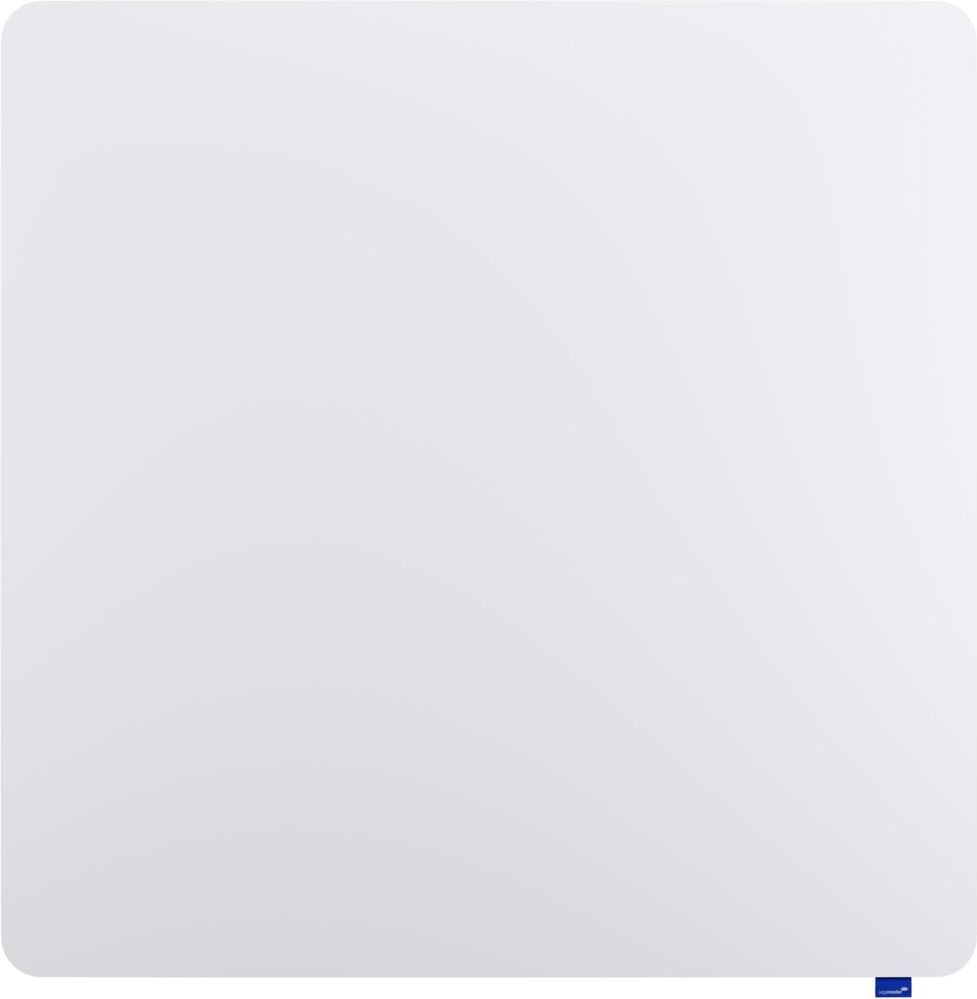Whiteboard Legamaster ESSENCE 7-107072, 120x120cm, emailliert, trocken abwischbar, rahmenlos, abgerundete Ecken, Wandaufhängung, inkl. Zubehör, FSC, EU Ecolabel