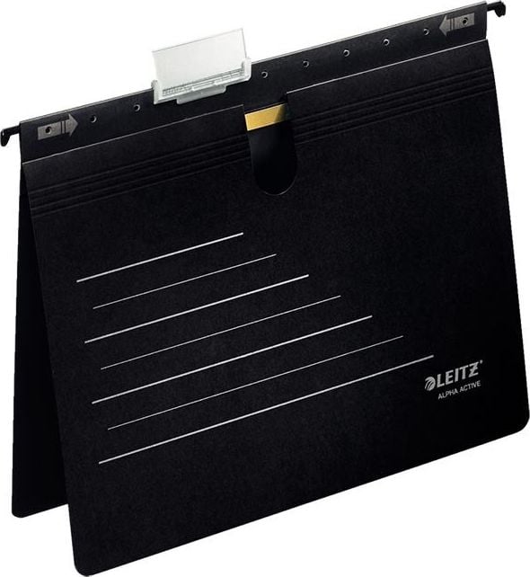 Hängehefter Leitz Alpha Active 1924, kaufm. Heftung, ohne Tasche,
Pendareckarton 275 g/m², Pack 5 Stück, weiß