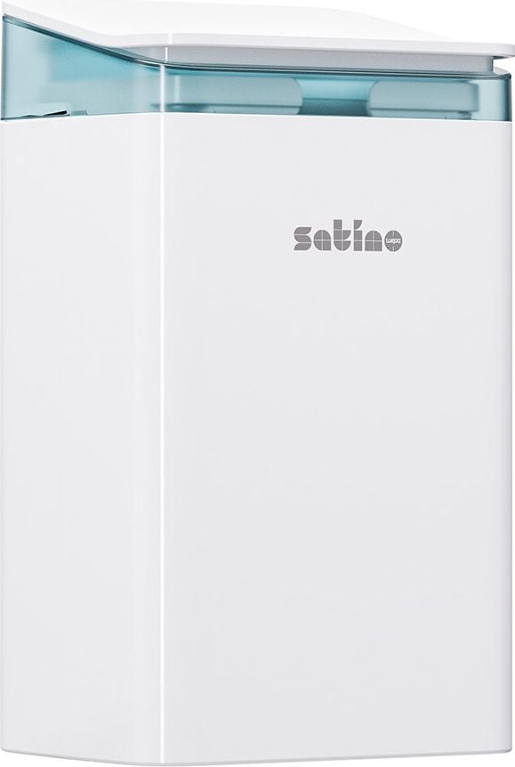 Hygiene Abfalleimer Satino by WEPA 333454, 5 Liter, recycelbares Monomaterial, verschließbar, weiß
