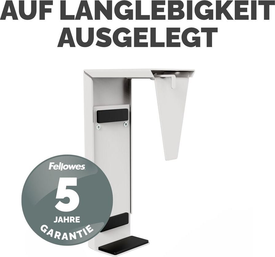 Computerhalterung Fellowes Desk Thin Client Holder, für Client oder CPU, zur Montage unter dem
Schreibtisch, max. Tragkraft 15 kg, weiß