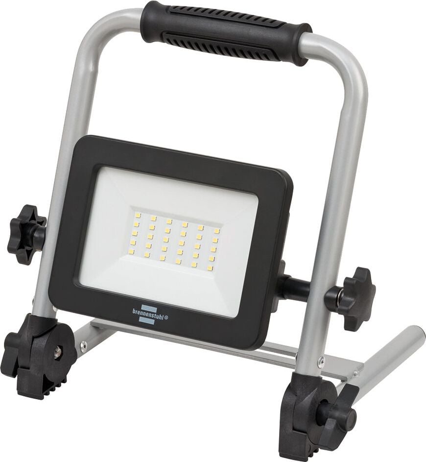 LED-Baustrahler Brennenstuhl EL 2000 MA 1171960205, 20 Watt, 2150 Lumen, Li-Ion Akku (3,7V/6,6Ah), dimmbar, Standfuß, Tragegriff, Powerbank-Funktion, IP54, IK08, schwarz/grau