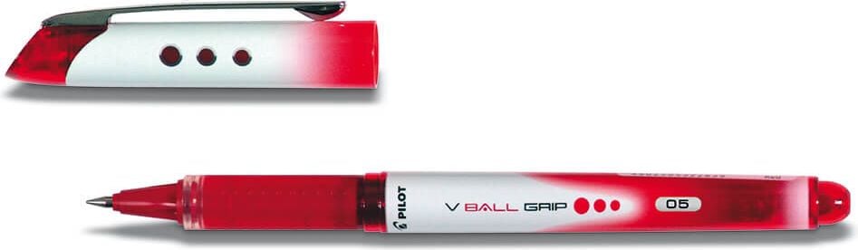 Tintenroller Pilot V Ball Grip BLN-VBG5 2231, 0,3mm, Gehäusefarbe=Schreibfarbe, rot, rot