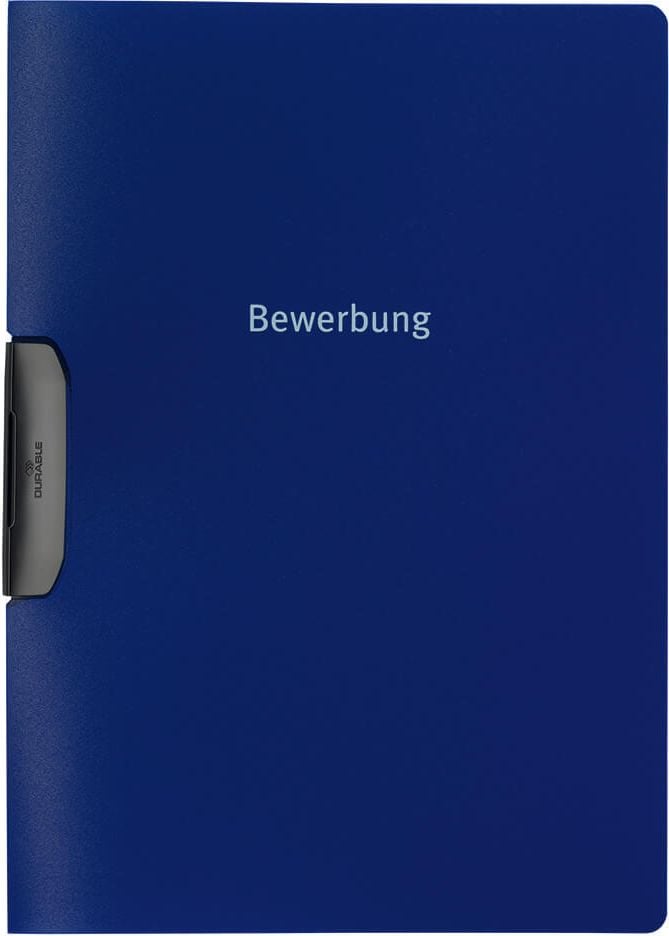 Bewerbungsmappen Durable Duraswing Job 2289, A4, 2-teilig, schwenkbare Klemme, für 30
Blatt, Pack 5 Stück, dunkelblau