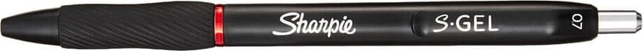 Gelschreiber Sharpie S-Gel, 0,7mm, Druckmechanik, Gummigriffzone,
Kunststoffclip, rot